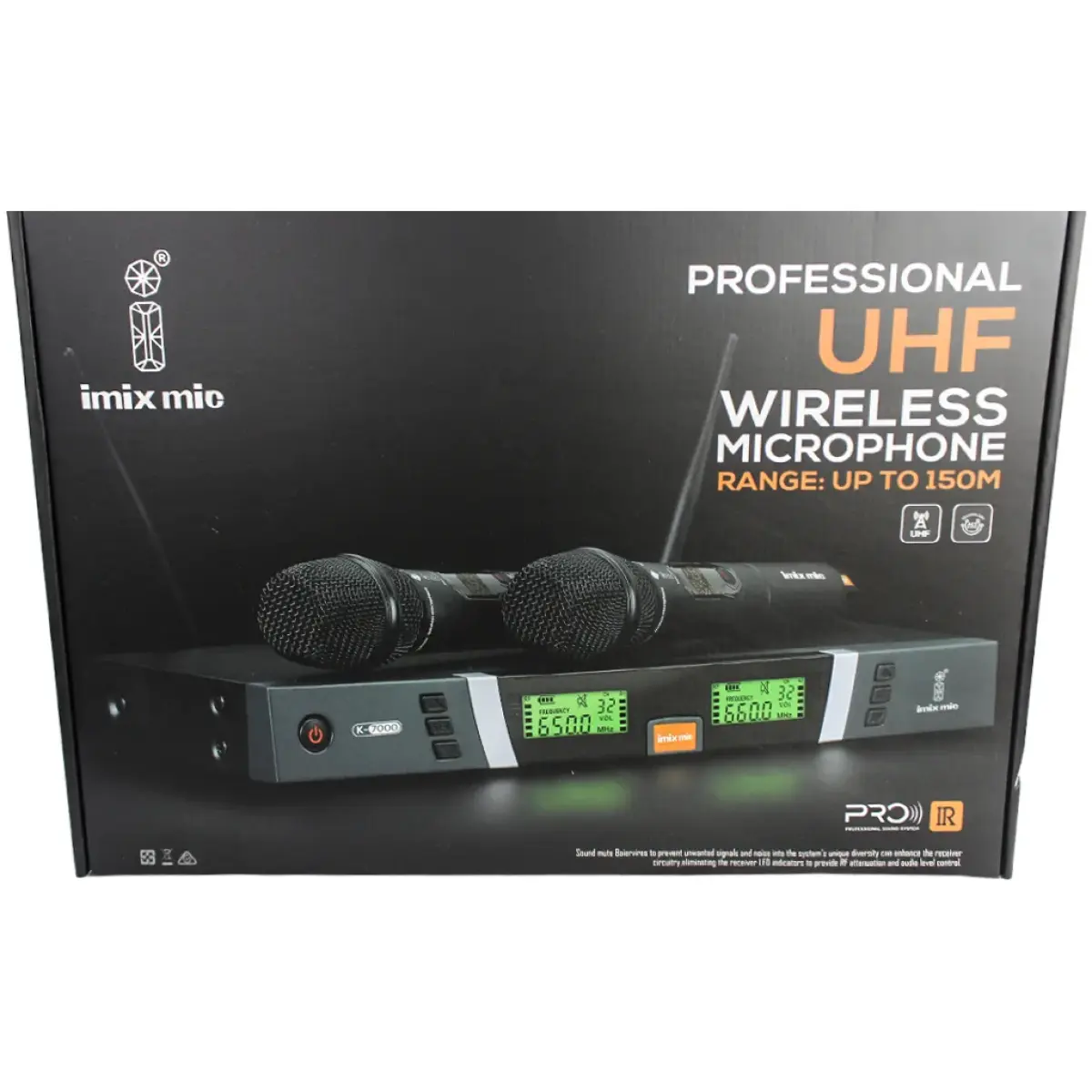 Imix K-7000 UHF Dual Wireless Microphone - Image 4