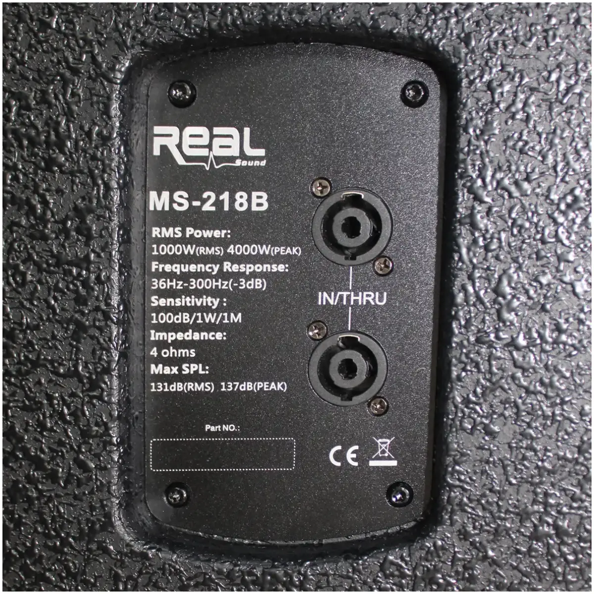 Real Sound MS218B 18" Dual Passive Sub Woofer - Image 6