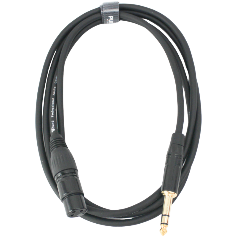 PLK-XLRF-JACK XLR Female to Stereo Jack Cable – 1.8 Meter