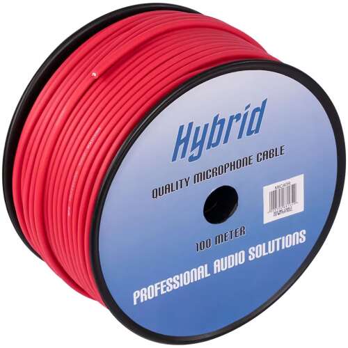 Hybrid Microphone Red Cable (100m)