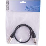 Hybrid XLR male – XLR female Audio Cable - 0.5m