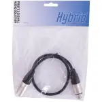 Hybrid XLR male – XLR female Audio Cable - 0.5m