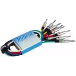 Hybrid Jack - Jack 6.5mm, mono, unbal, 1M, 6 colour pack