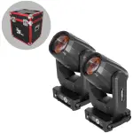 Hybrid LIGHYB108 Moving Head Beam, 2 Units In A Flightcase