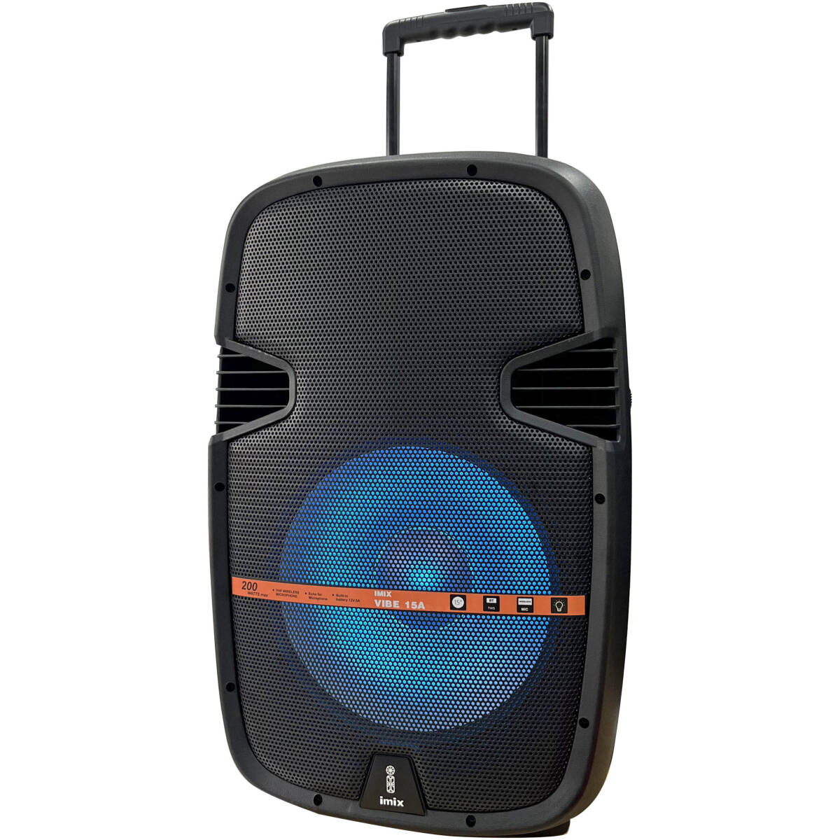 Imix Vibe15A 15" Battery Powered Active Speaker - Image 2