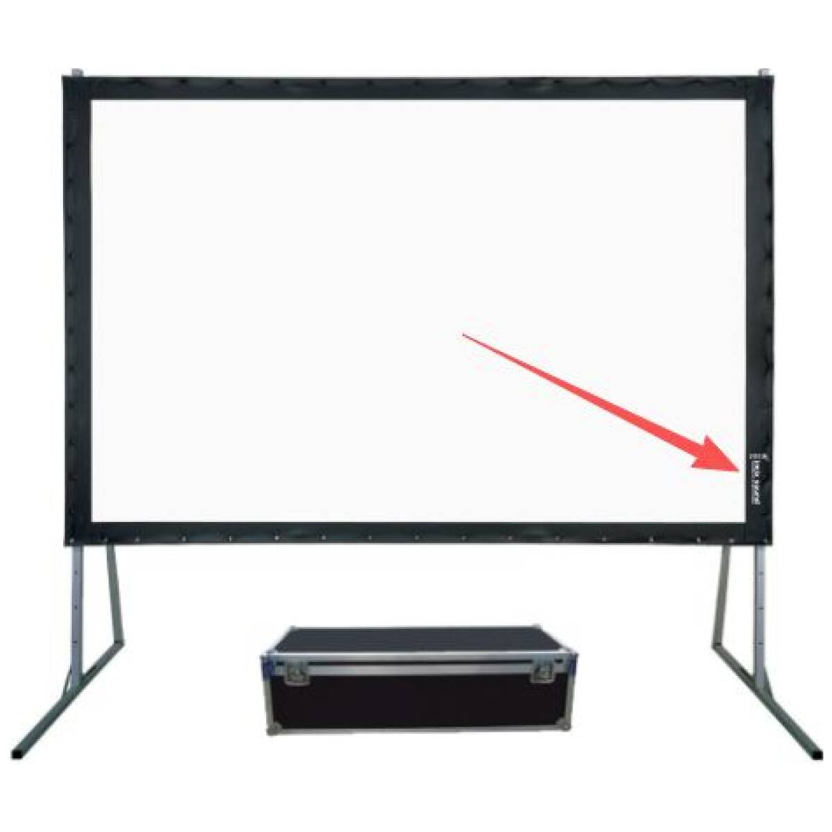 Imix Folding Projector Screen with Flight Case (Front Projection) - Image 4