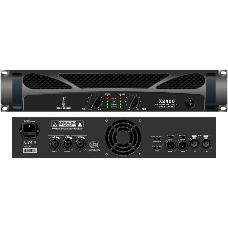 Imix X2400 2 Channel Power Amplifier
