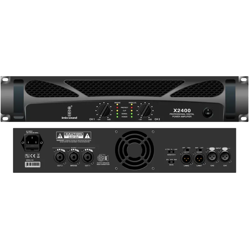 Imix X2400 2 Channel Power Amplifier