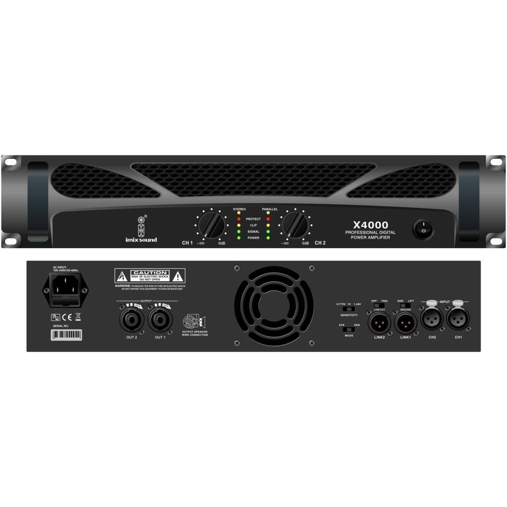 Imix X4000 2 Channel Power Amplifier - A1 Sound