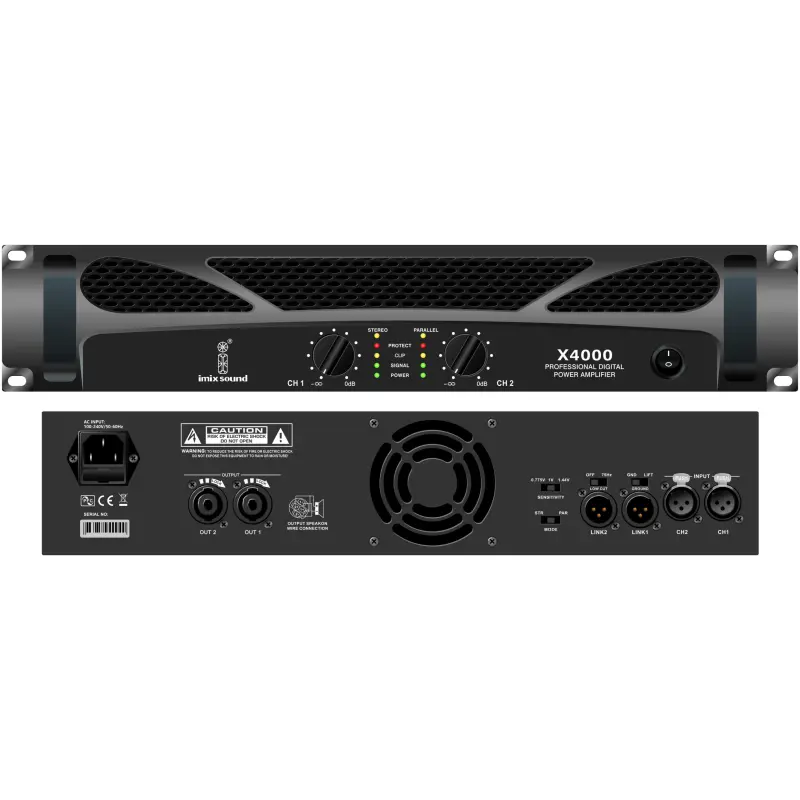 Imix X4000 2 Channel Power Amplifier - A1 Sound