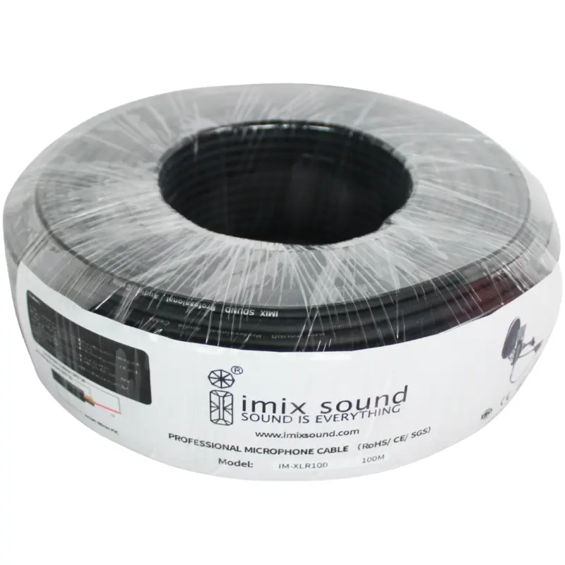 Imix IM-XLR100 XLR Microphone Cable – 100 Meter (No Plugs)
