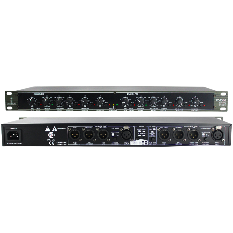 Imix Sound XO-234XL 4-Way Professional Audio Crossover