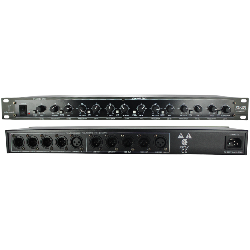Imix Sound XO-204 3-Way Professional Audio Crossover