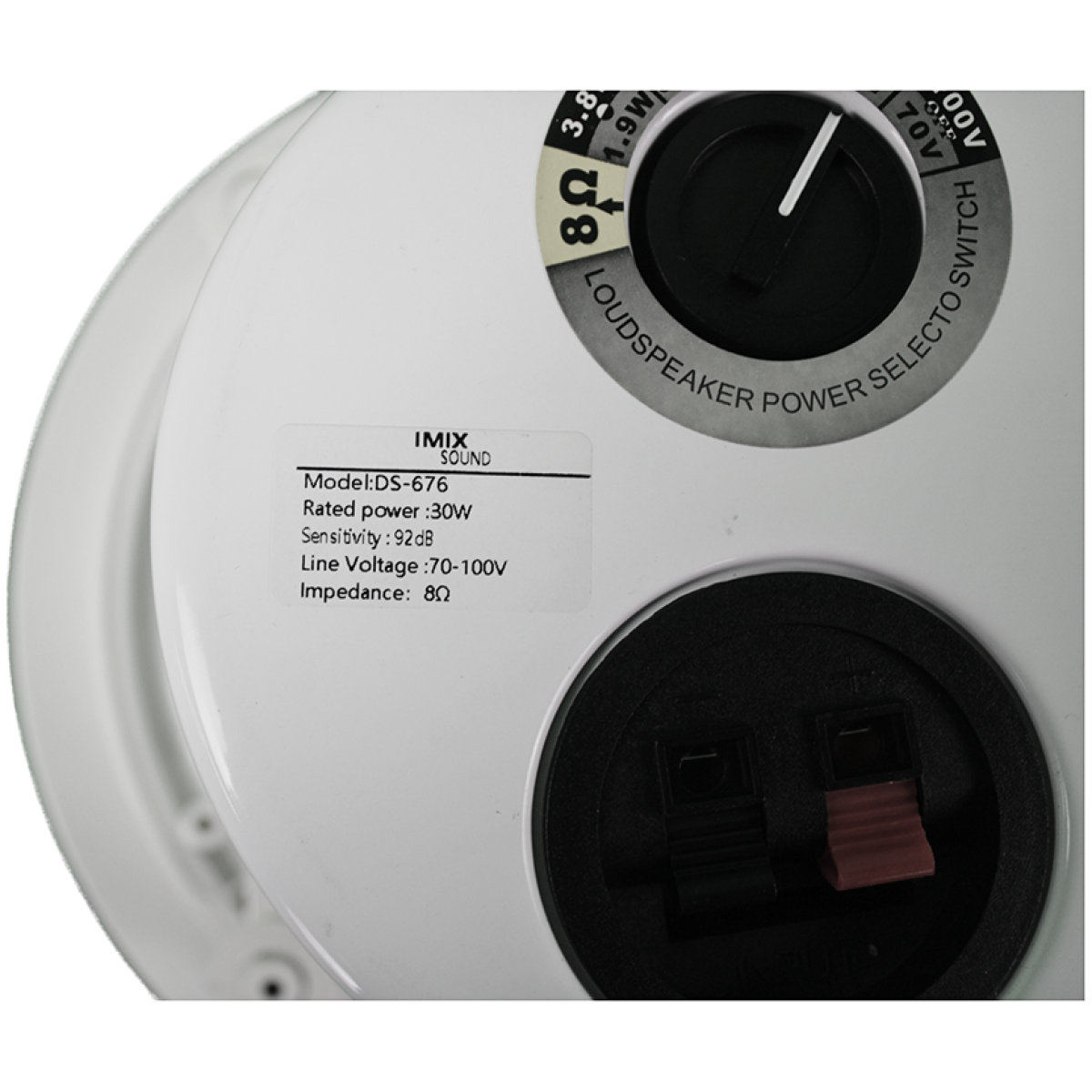 Imix Sound DS-676 Ceiling Speaker – 30W | 70–100V Line - Image 5