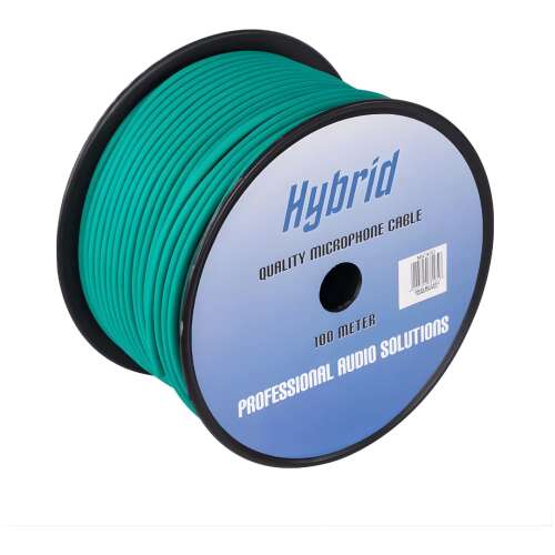 Hybrid Microphone Green Cable (100m)