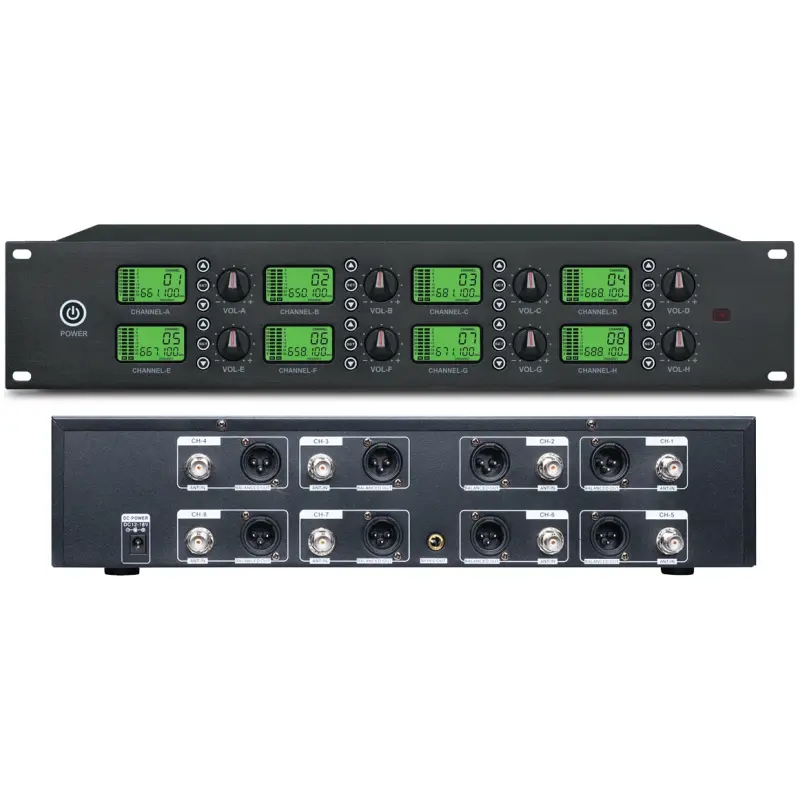 Imix K-8008 MK2 8 Channel Wireless Microphone Receiver Unit