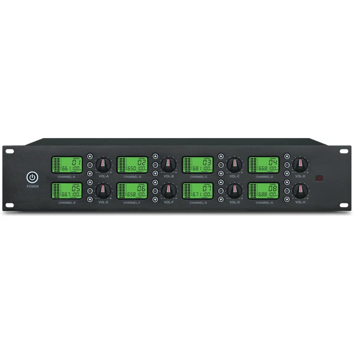 Imix K-8008 MK2 8 Channel Wireless Microphone Receiver Unit - Image 2