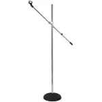 Imix Boom Arm Round Base Silver Mic Stand