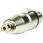 Tecnix XLR Female -RCA Female Silver Adaptor