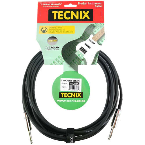 Tecnix 6m 1/4"-1/4" Guitar Cable