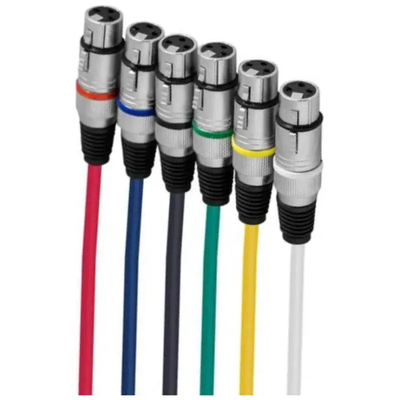 XLR To XLR 6 Pack 2 Core