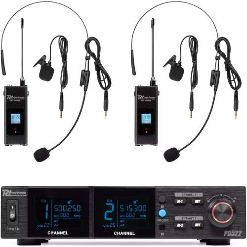 Pdm PD522B Dual Lapel Microphone Uhf 500 - 530MHZ