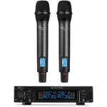 Pdm PD220 Dual Handheld Microphone True Diversity Uhf 823 - 832MHZ