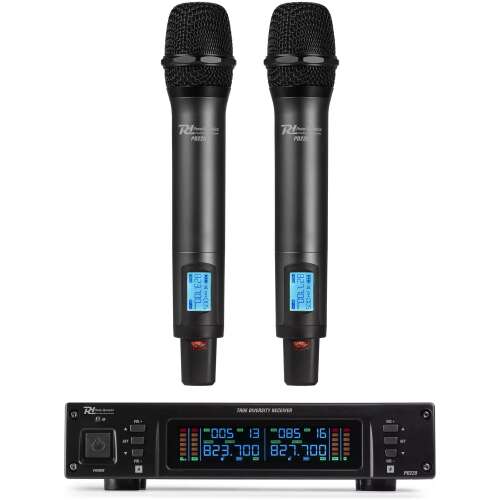 Pdm PD220 Dual Handheld Microphone True Diversity Uhf 823 - 832MHZ