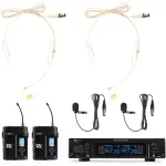 Pdm PD220B Dual Lapel Microphone True Diversity Uhf 823 - 832MHZ