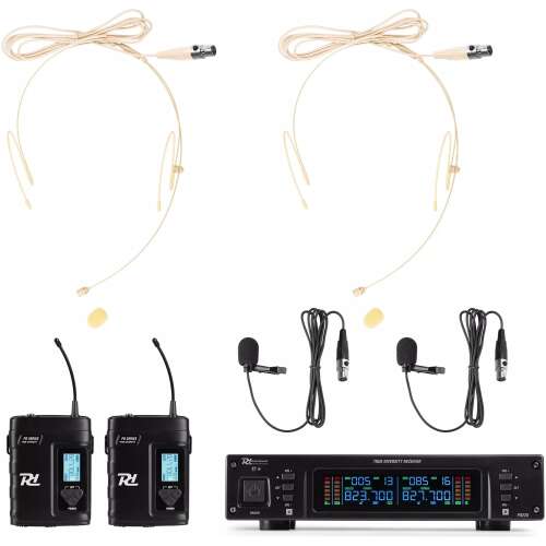 Pdm PD220B Dual Lapel Microphone True Diversity Uhf 823 - 832MHZ