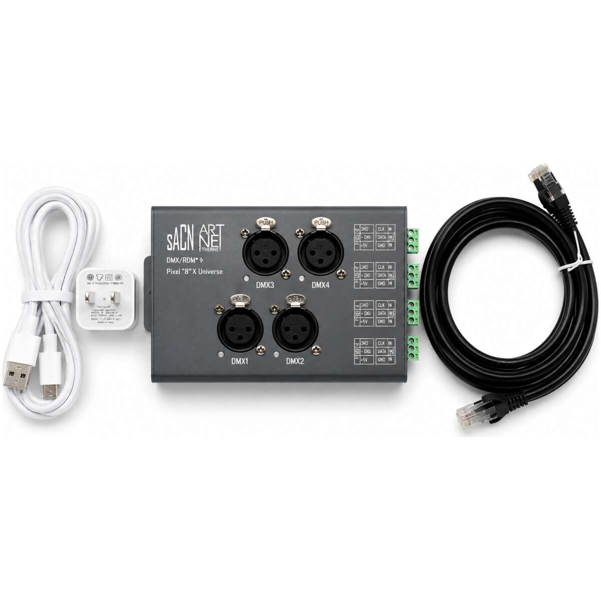 Imix SACN Art-Net to DMX/RDM Pixel Controller 4 Port Ethernet Lighting Interface - Image 2