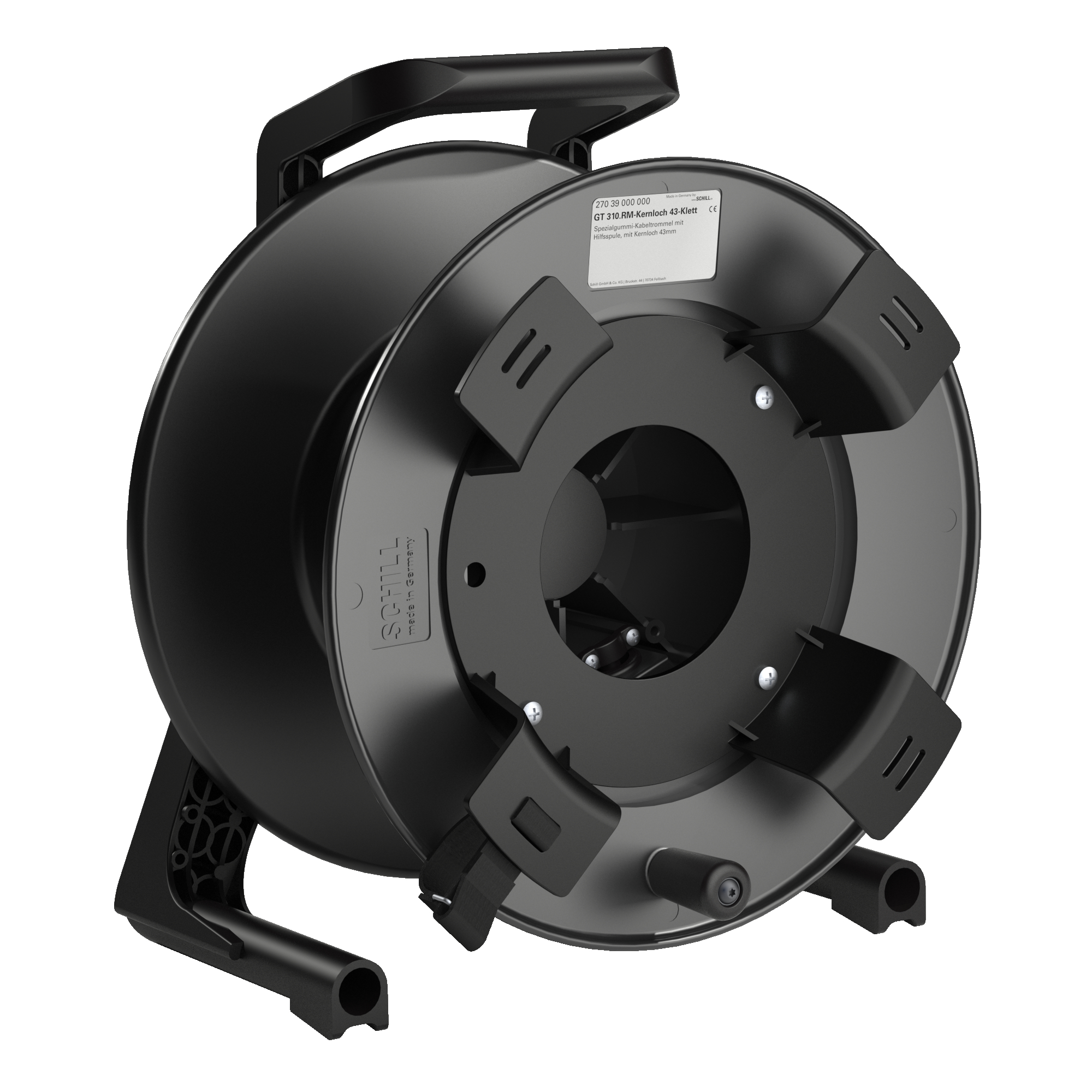 27039000000 Schill Gt 310.rm-kernloch Cable Drum With Auxiliary Spool With Velcro Strap - Image 1
