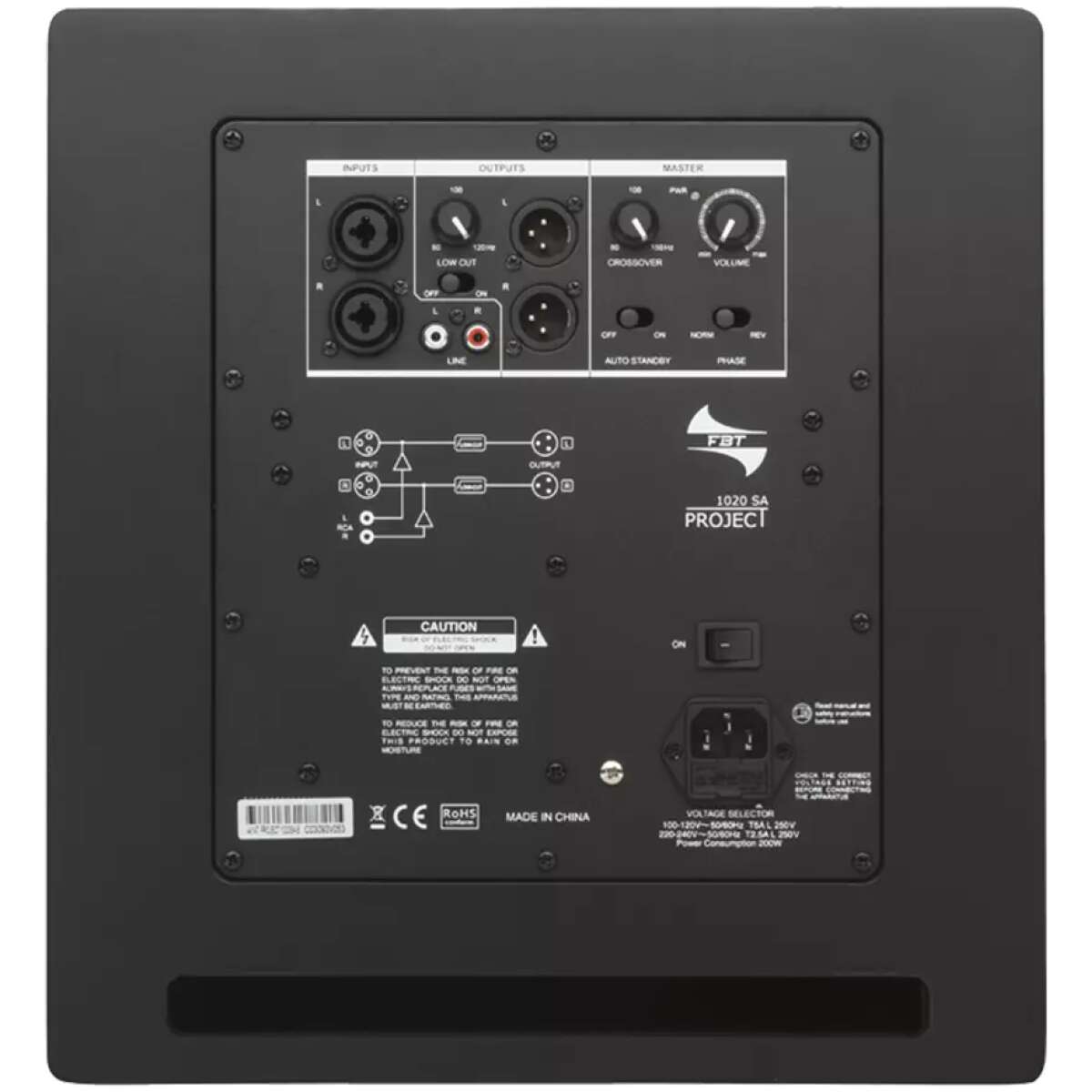 Fbt PROJECT1020SA Active Subwoofer 10INCH 150W Rms - Image 3