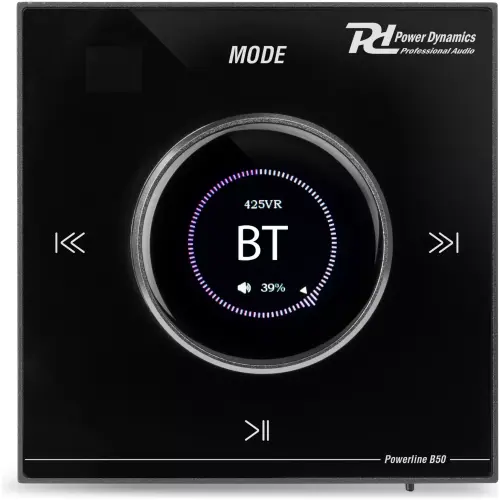 Pdm B50B In - Wall Amplifier 2X 25W BT/LCD/MP3/USB
