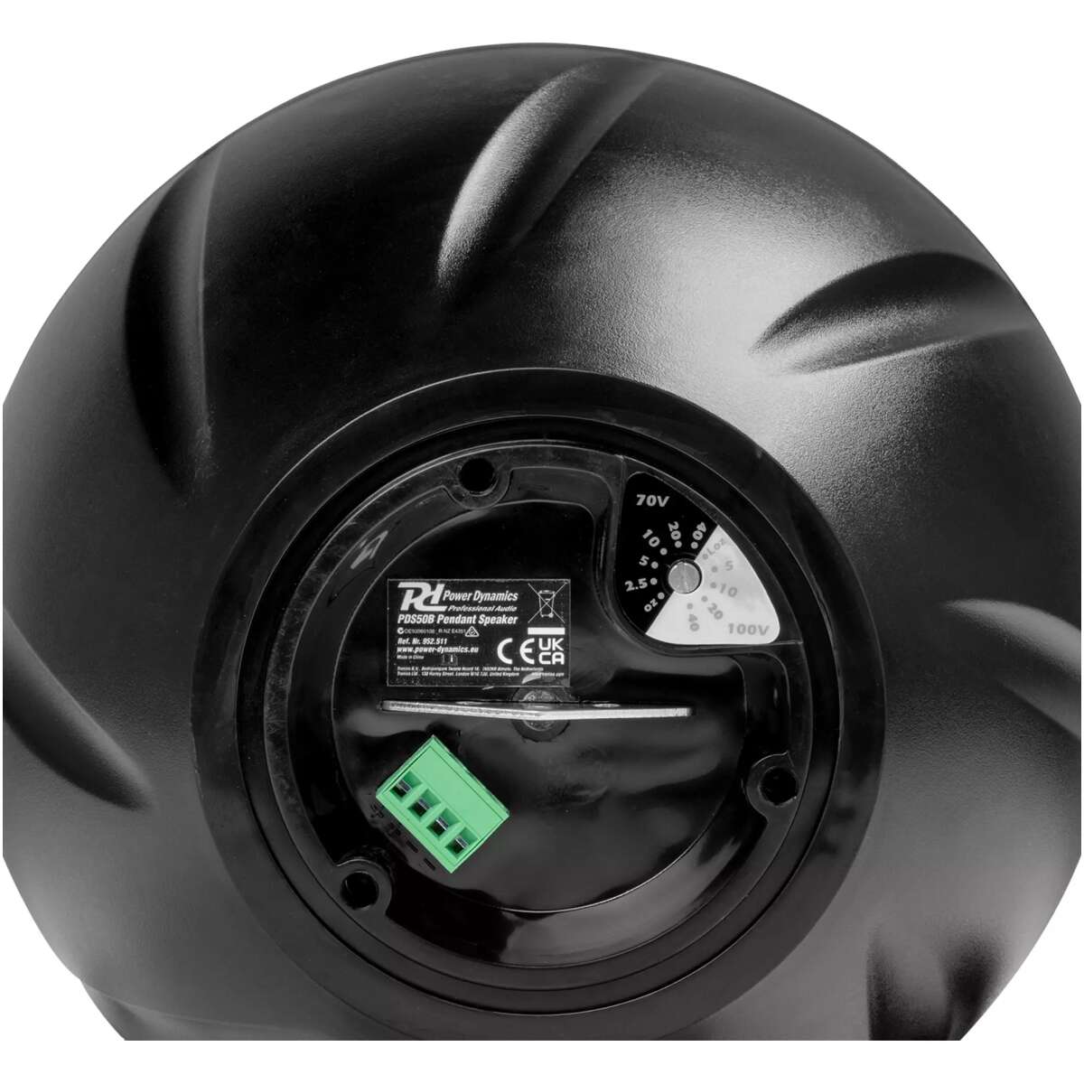 Pdm PDS50B Cone Pendant Speaker 6.5INCH Black 40W 100V - Image 7