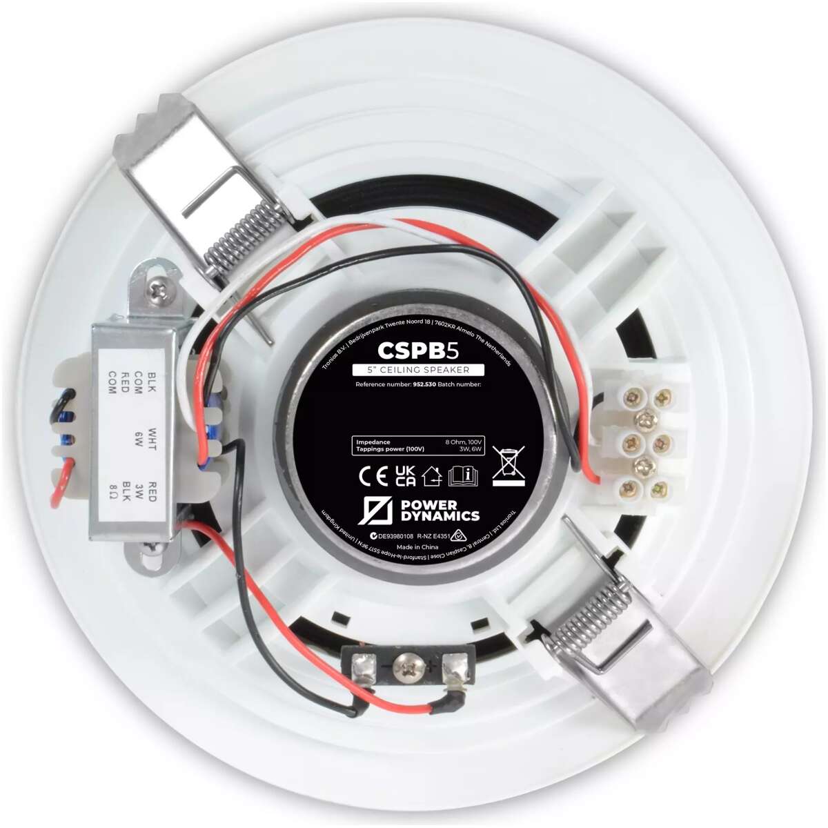 Pdm CSPB5 Ceiling Speaker 5.25INCH White 3W 100V - Image 2