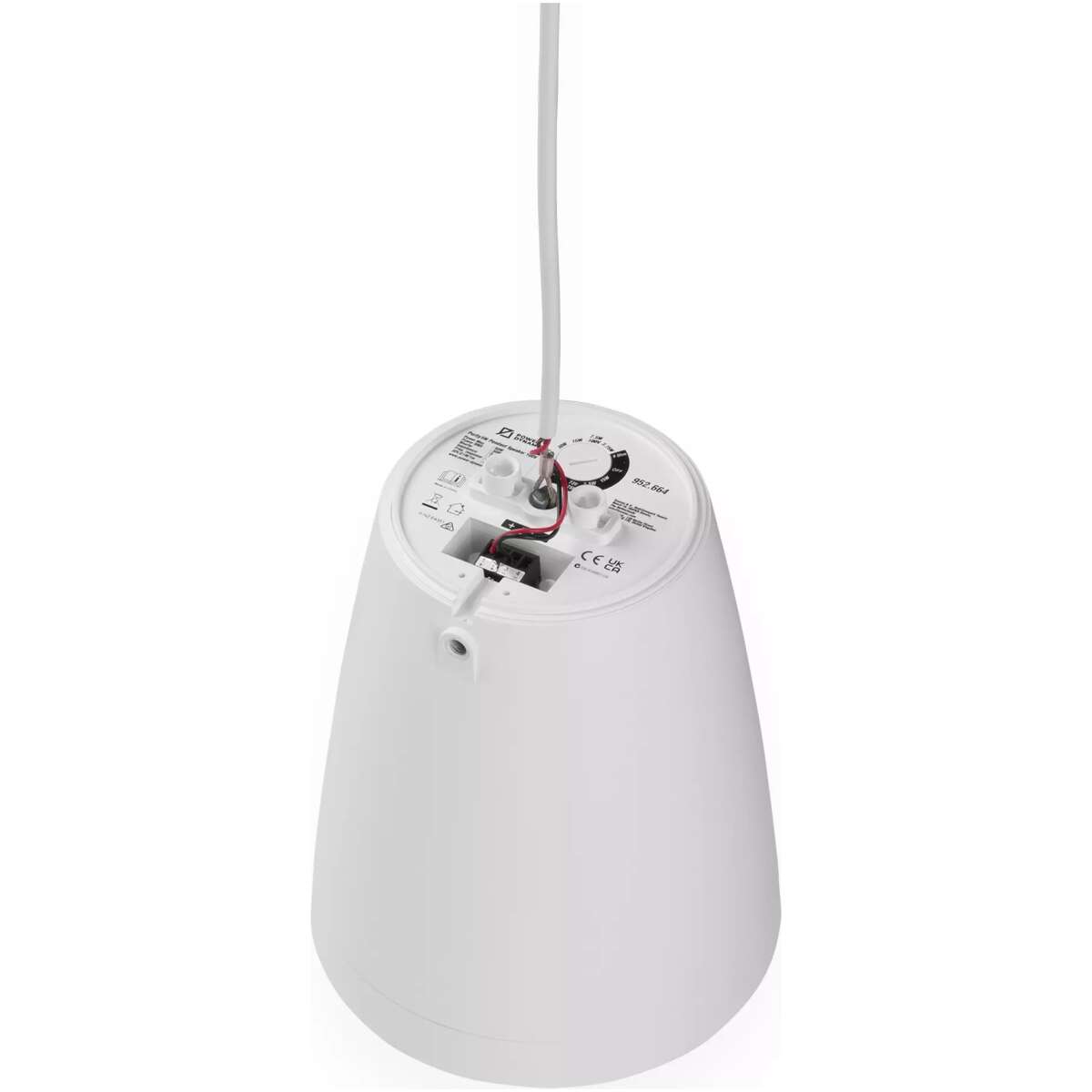 Pdm PURITY5W Cone Pendant Speaker 5.25INCH White 30W 100V IP20 - Image 8