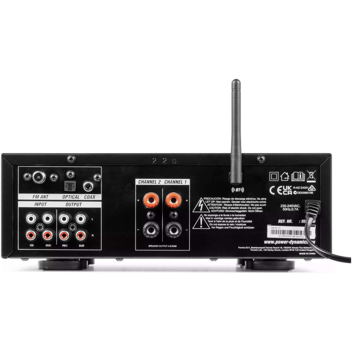 Pdm PV220BT Mixer Amplifier 2X 100W Bt/usb/sd/fm - Image 7