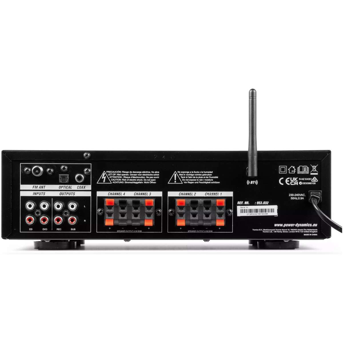 Pdm PV240BT Mixer Amplifier 4X 100W Bt/usb/sd/fm - Image 7