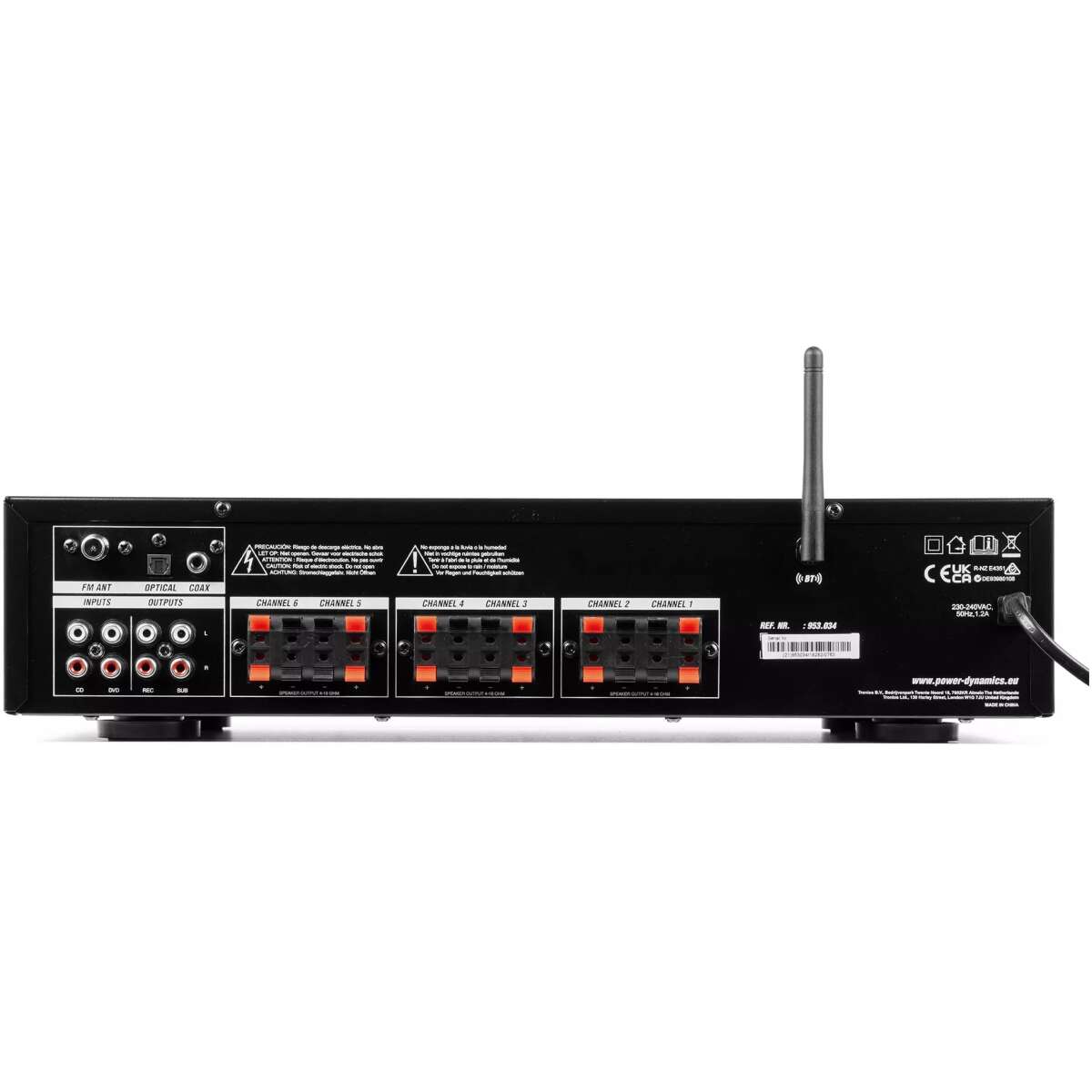 Pdm PV260BT Mixer Amplifier 6X 100W Bt/usb/sd/fm - Image 7