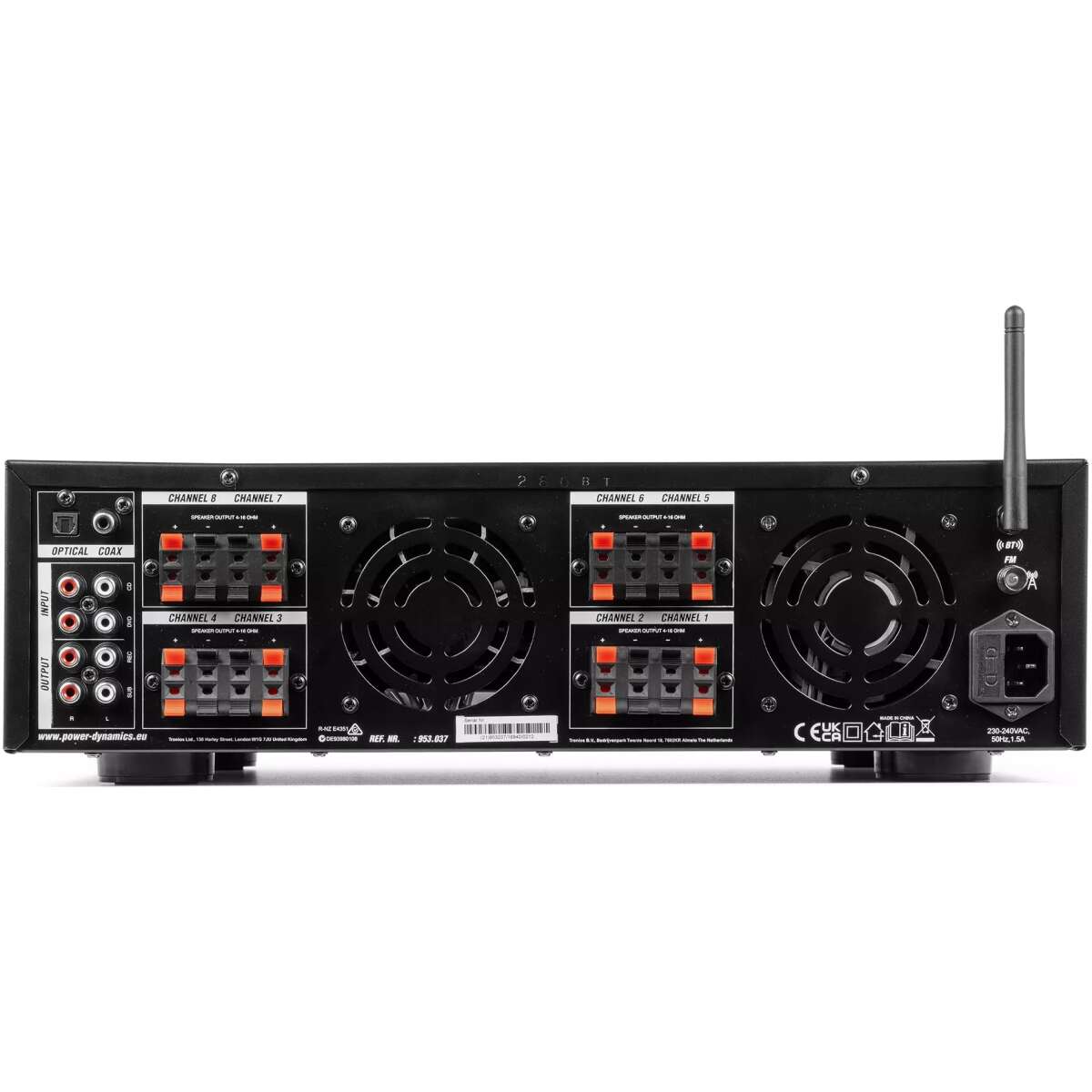 Pdm PV280BT Mixer Amplifier 8X 100W Bt/usb/sd/fm - Image 7