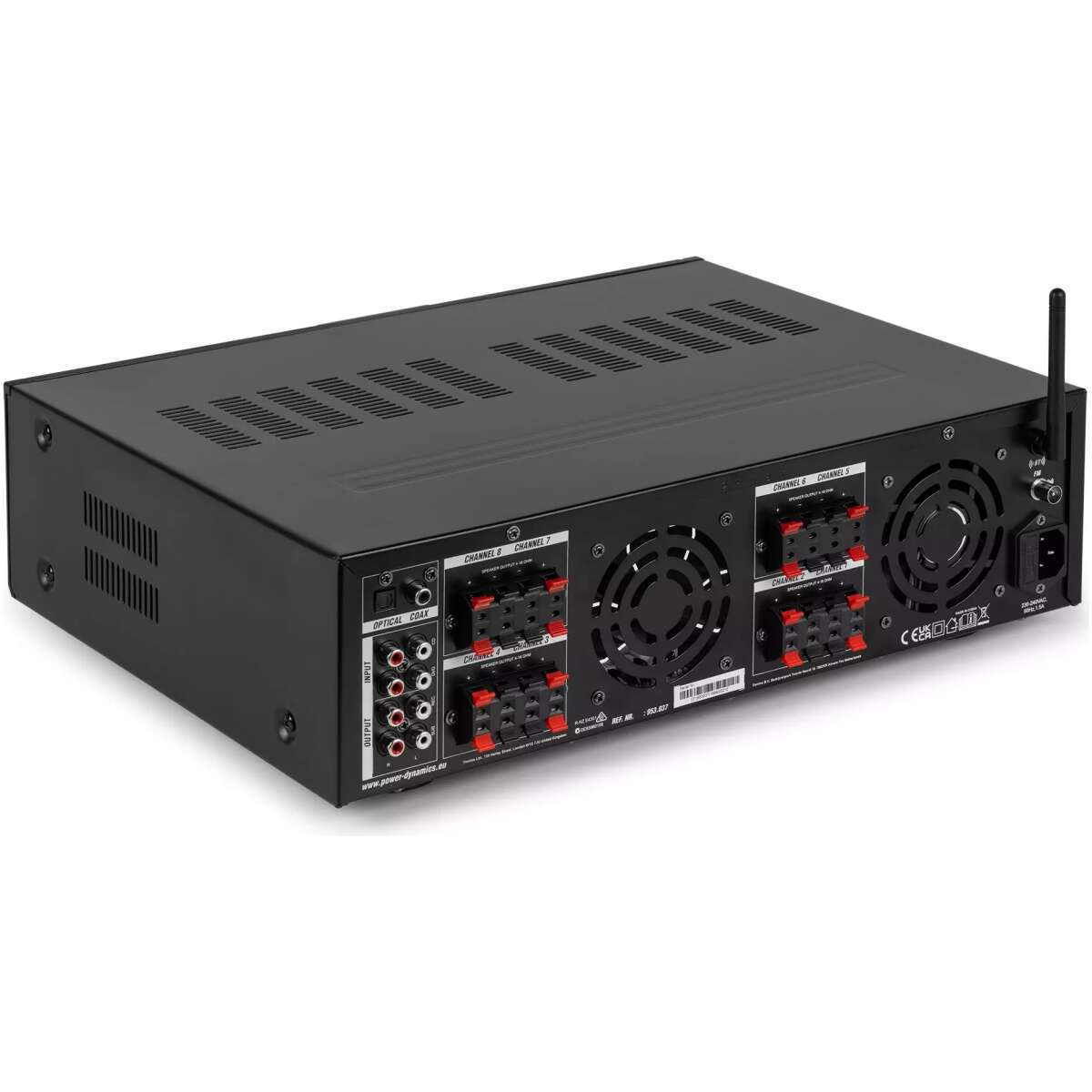 Pdm PV280BT Mixer Amplifier 8X 100W Bt/usb/sd/fm - Image 8