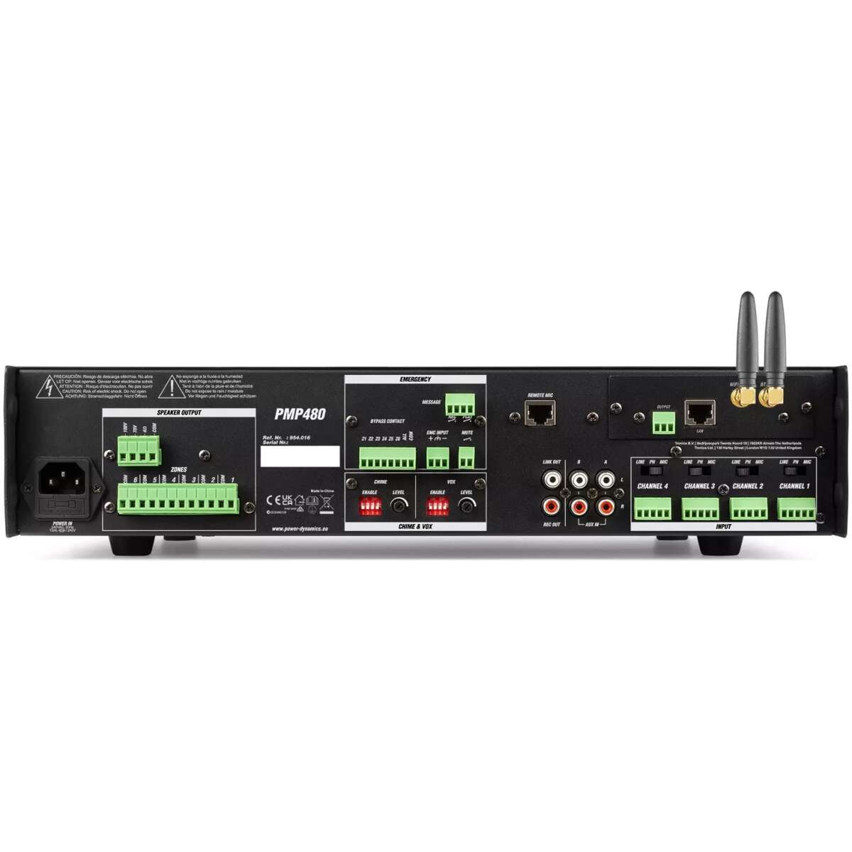 Pdm PMP480 Mixer Amplifier 480W Bt/usb/wifi 100V 6 Zone - Image 4