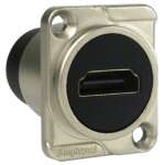 Amphenol Hdmi-hdmi Feedthrough D Type Panel Mount (nickel)