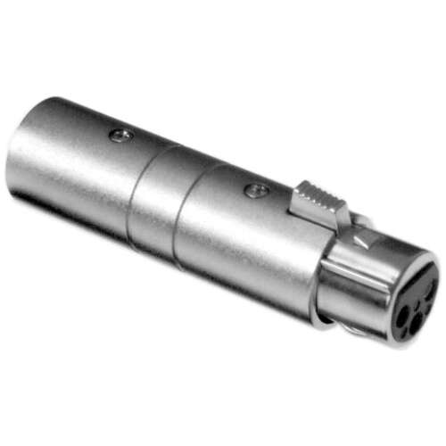 Amphenol Xlr 3pin Female To 5pin Male Adapter, Pre-wired, Metal