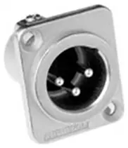 Amphenol20AC3MMDZ20XLR20320pole20Male20chassis20combo Amphenol Male Xlr 3 Chassis, Machined Contacts, Nickle (pro) - Image 1