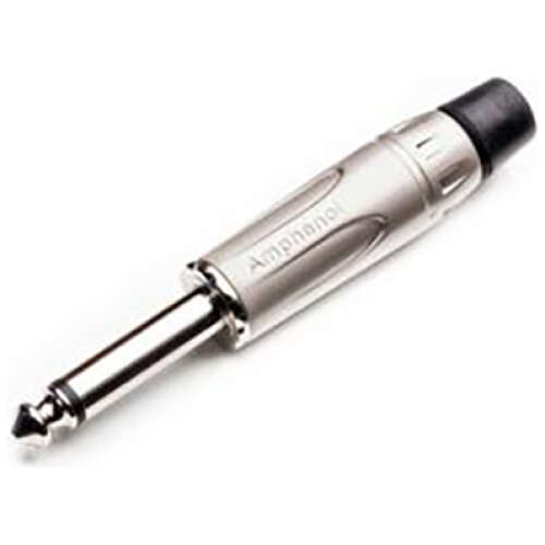 Amphenol M-series Ii Mono Jack Plug Diecast Shell Sil