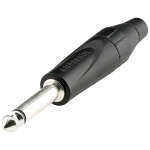 Amphenol Mono Jack Diecast, Thermoplastic Back, Black Finish