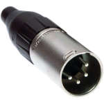 Amphenol AMP-AC4M Male Xlr 4 Inline, Machined Contacts, Nickel Finish