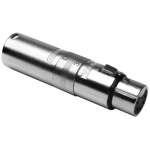 Amphenol Xlr 3pin Male To 5pin Female Adapter, Pre-wired, Metal